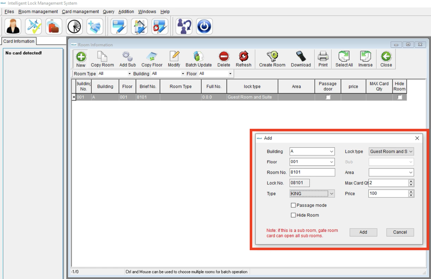 Hotel Intelligent Management System ~~ How To Setup Room Information ...